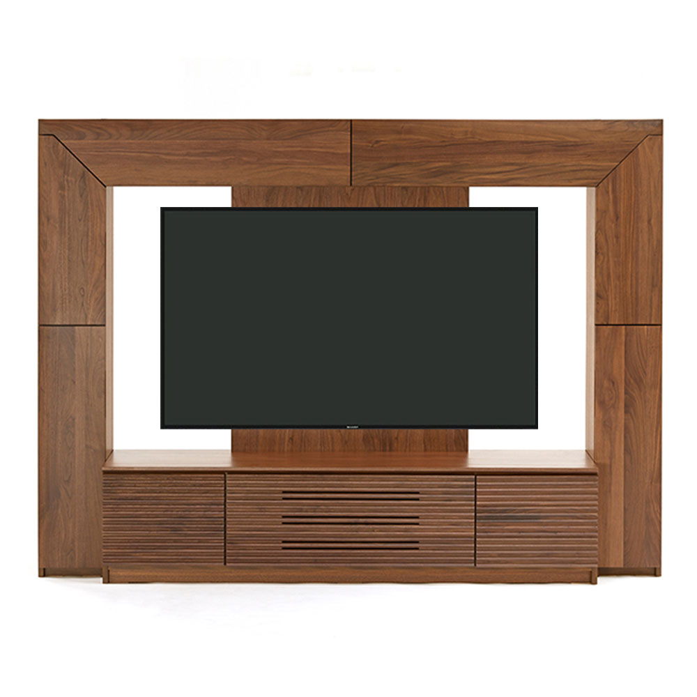 テレビボード「アクロス」ハイタイプ 幅230cm ウォールナット材