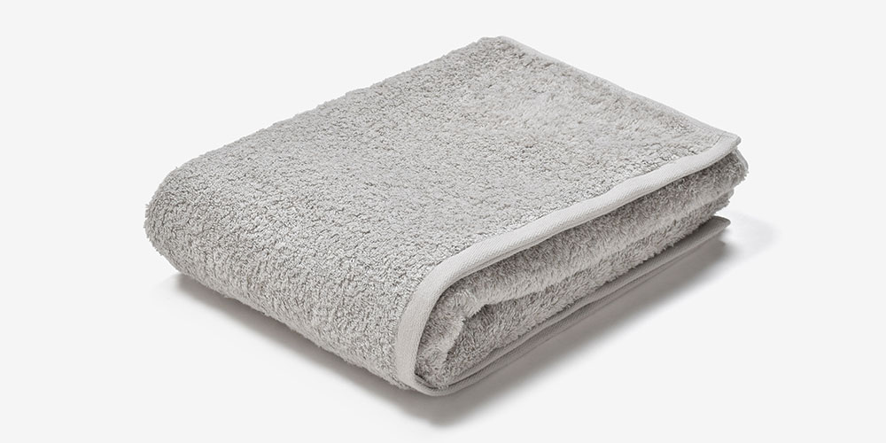 バスタオル「アルテナ」ライトグレー