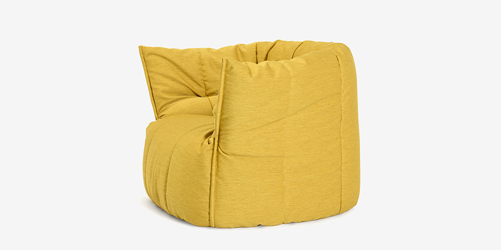 アームチェア「ロゼブリガンタン」1人掛け 幅95cm 布＃RH530のサイド