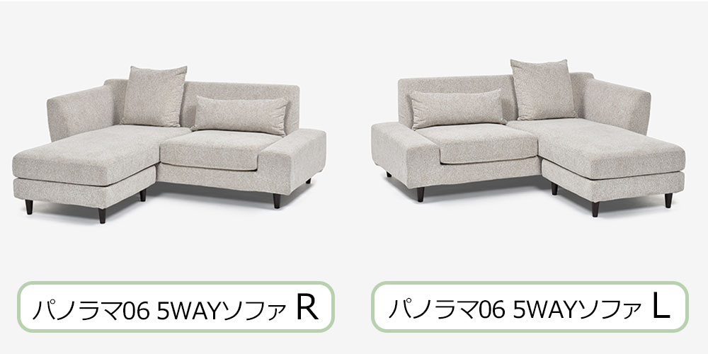 肘掛の向きで選んでください
