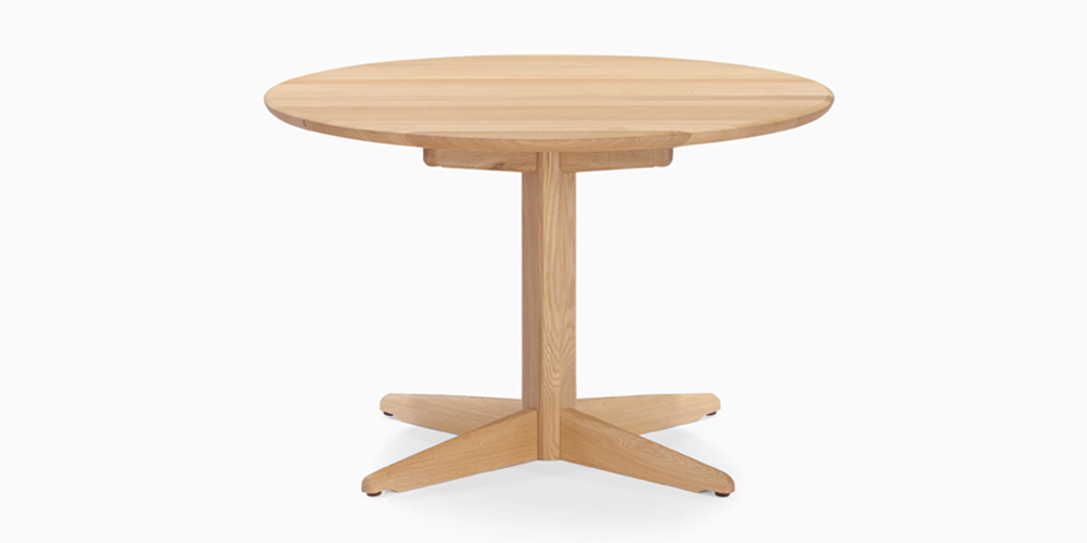 ダイニングテーブル「フォルム2」円形 レッドオーク材 