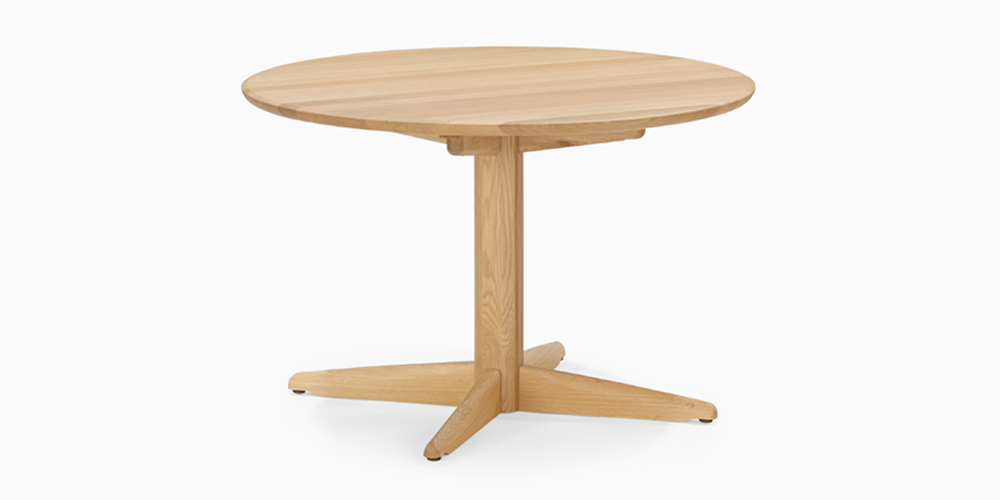 ダイニングテーブル「フォルム2」円形 レッドオーク材 