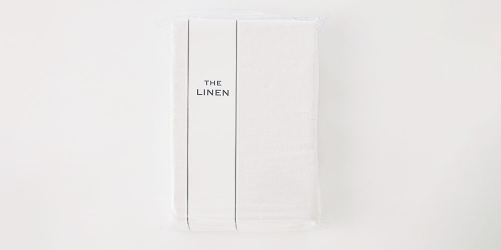 ボックスシーツ「THE LINEN(ザ リネン)」のホワイト