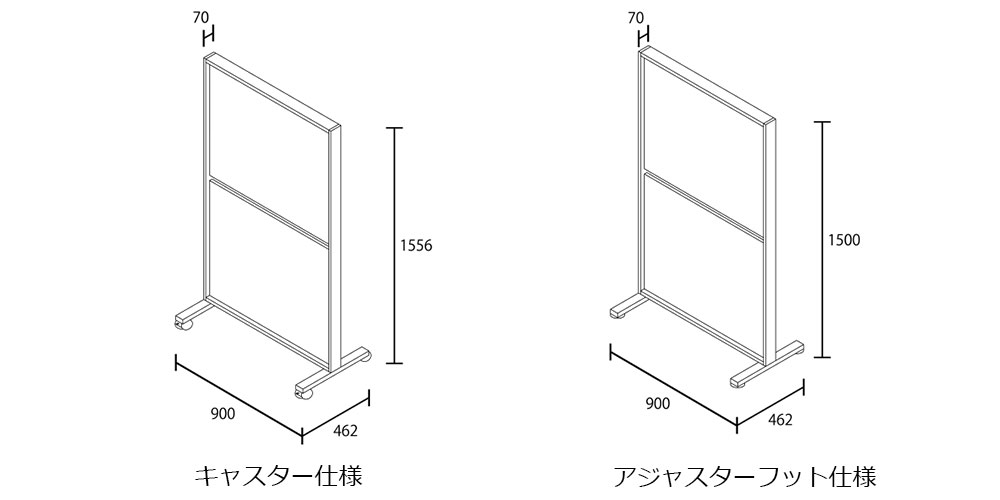 パネルタイプのサイズ