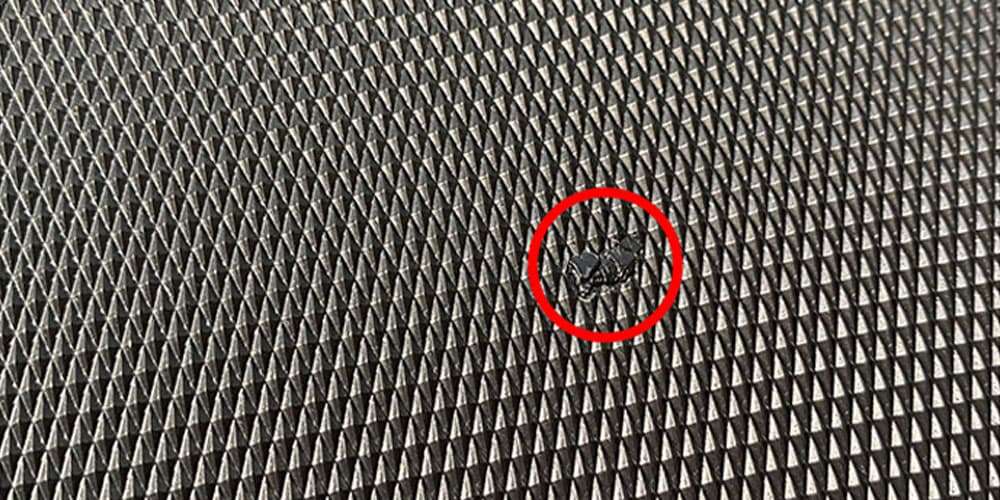 チェアマットのつぶれ