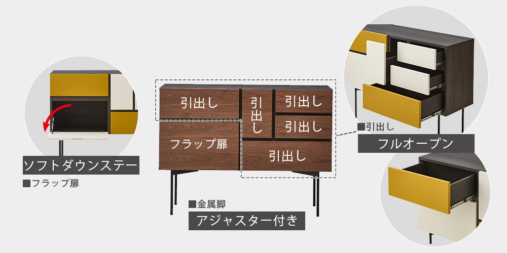 使い方広がる。キャビネットの多彩な設置バリエーション