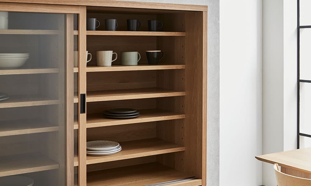 ダイニングボードRe.引き戸収納と可動棚