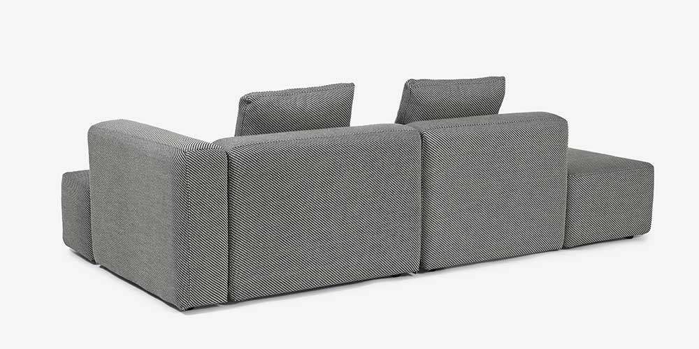 カウチソファ2点セット「SUMOWA（スモワ）」の背面イメージ
