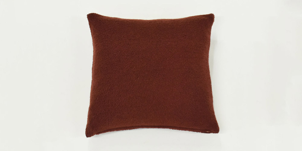 クッションカバー「ペコラ」テラコッタ