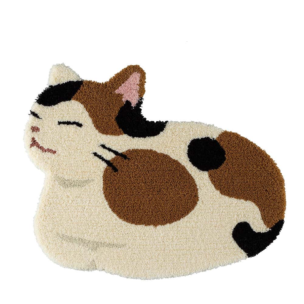 ラグ「コウバコスワリ」ミケ