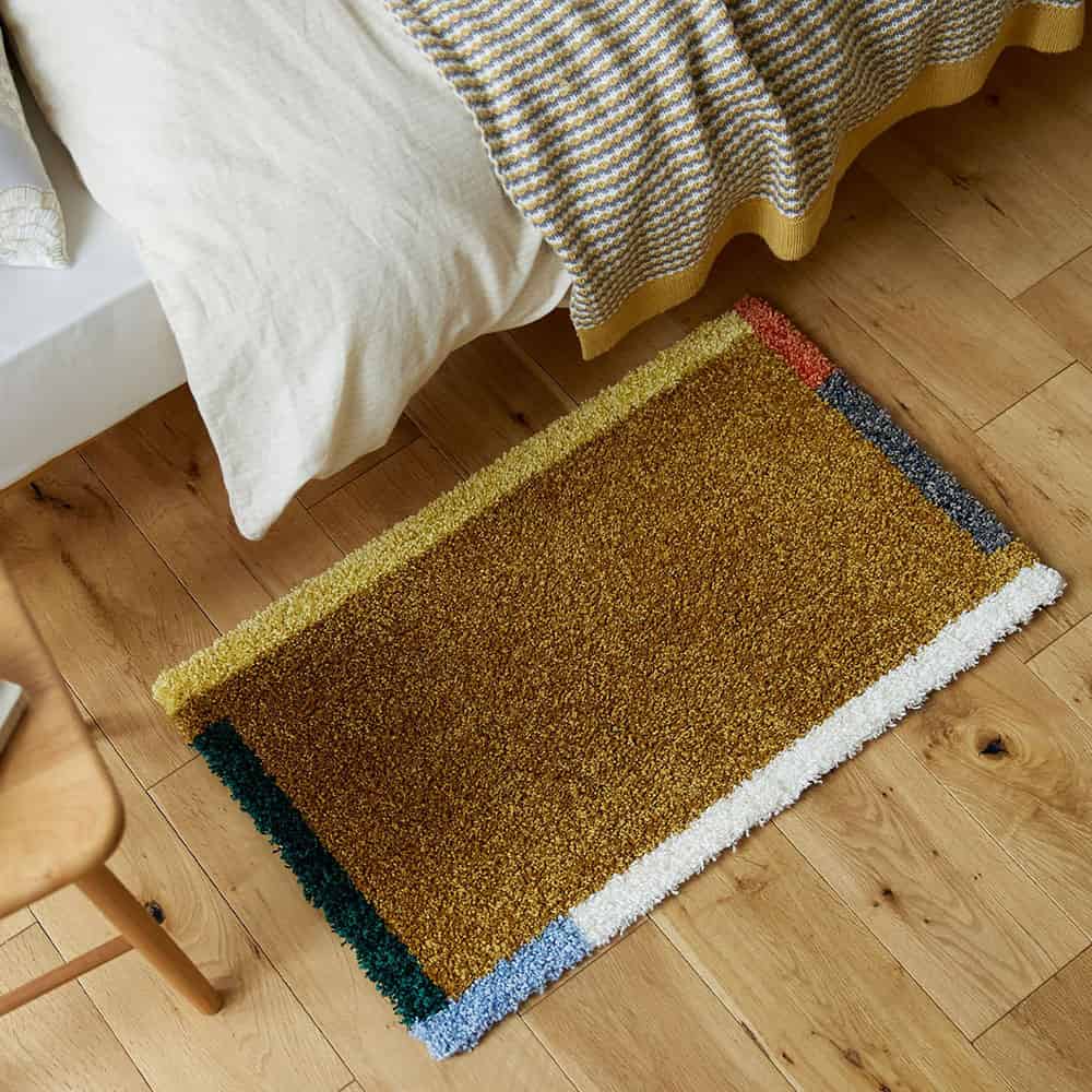 マット「カラーフレーム」マスタード