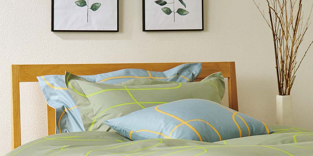 まくらカバー「URBANE CASA キュール」GY色のコーディネートイメージ