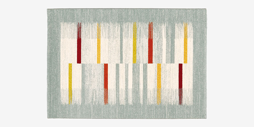 ウィルトンラグ「アクト」ブルー