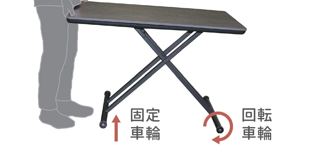 脚部について　グラナダ110リフトテーブル