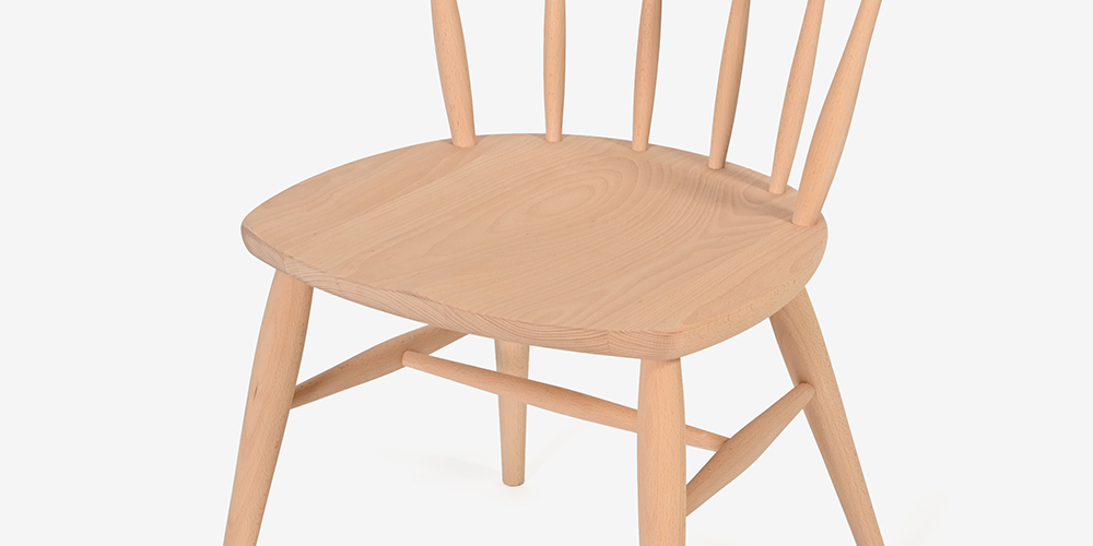 ダイニングチェア 「トリート」SC6F オーク材 NM色の座面画像