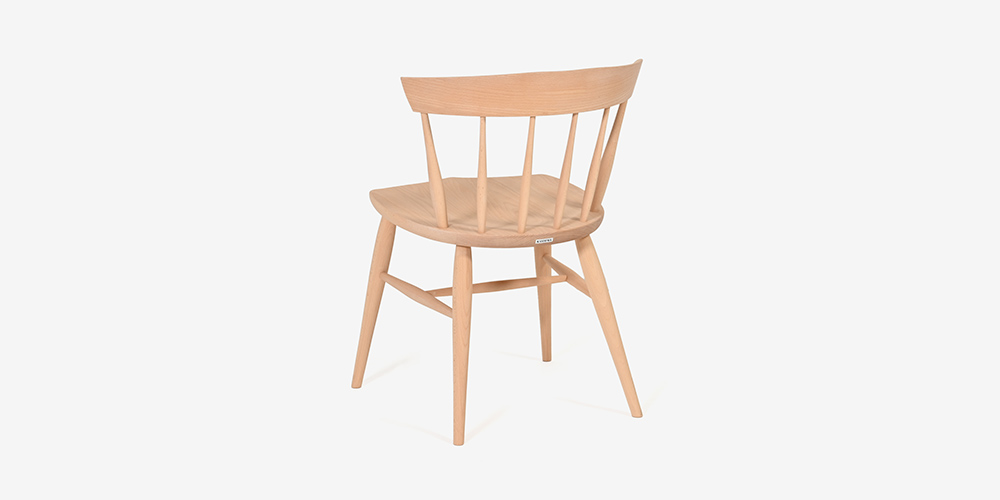 ダイニングチェア 「トリート」SC6F オーク材 NM色の背面画像