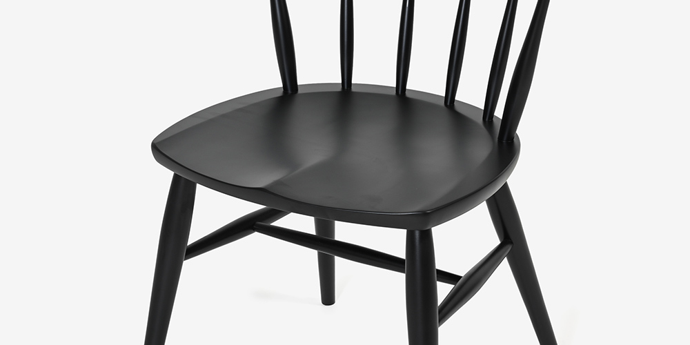 ダイニングチェア 「トリート SC6F」板座 ブナ材 BP色の座面画像