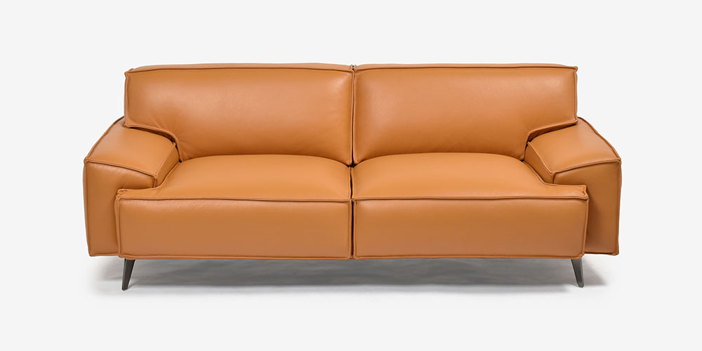 L/S78 3人掛けソファ ハニーイエロー色 正面画像