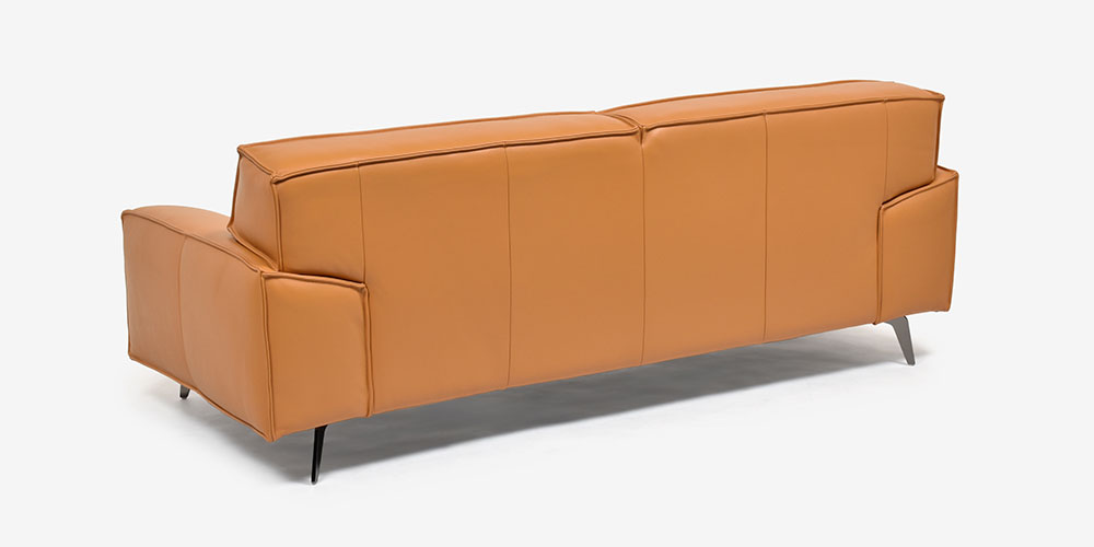 L/S78 3人掛けソファ ハニーイエロー色の背面