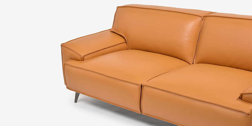 L/S78 3人掛けソファ ハニーイエロー色の座面アップ