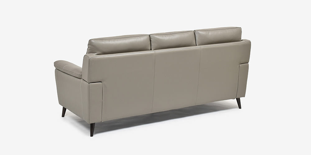 ソファ 3人掛け「ワルツ」幅206cm 半革#J-772A トープ色 背面画像