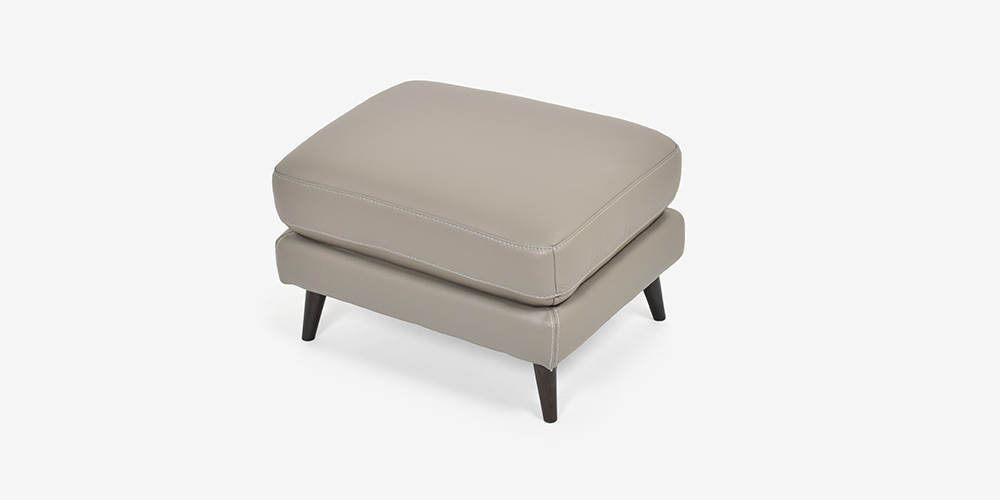 オットマン「ワルツ」幅70cm 半革#J-772A トープ色 斜め正面画像