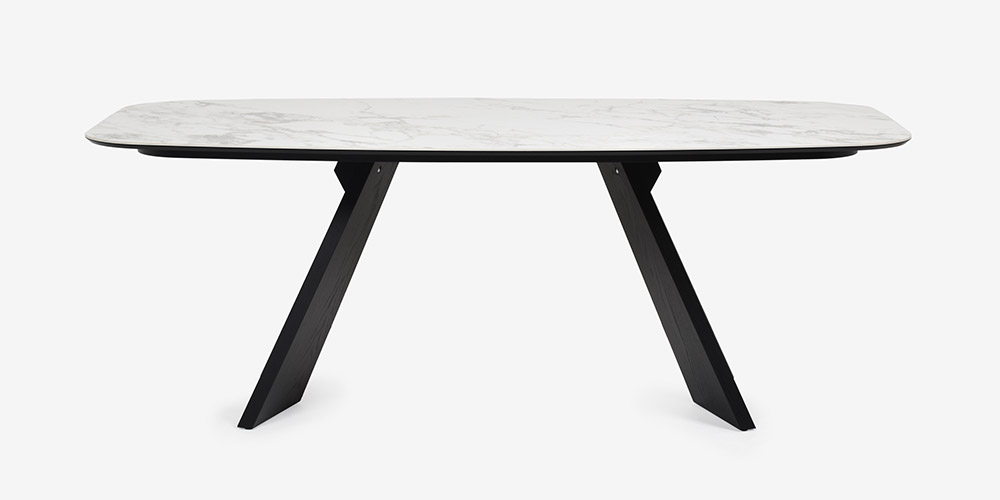 ダイニングテーブル「Icaro CS4115-FB 200」幅199cmの正面