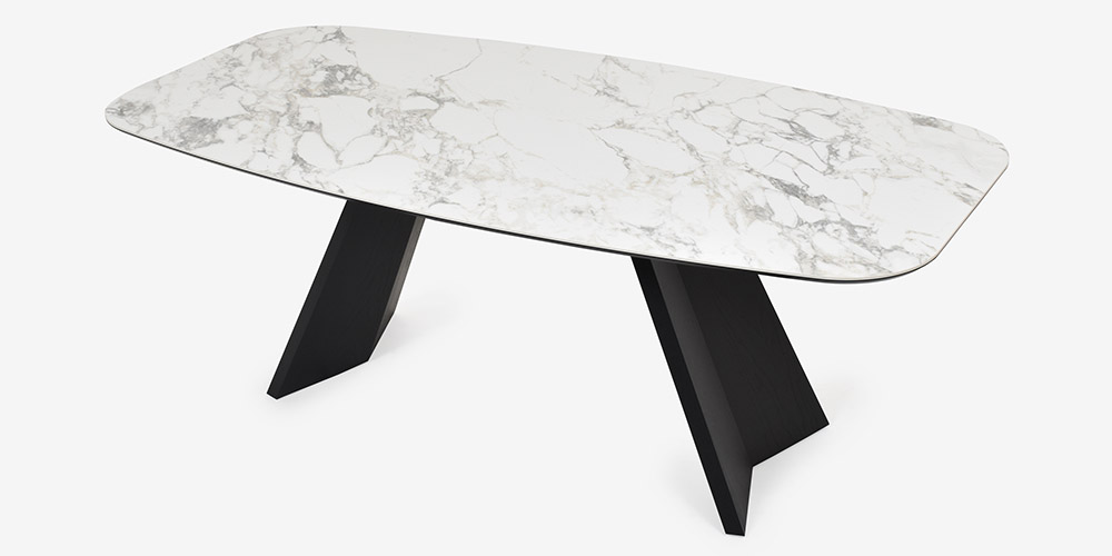 ダイニングテーブル「Icaro CS4115-FB 200」幅199cmの俯瞰イメージ