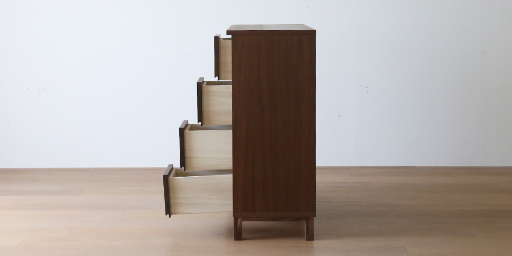 マガジンレコードラック「レッチェ」のサイド