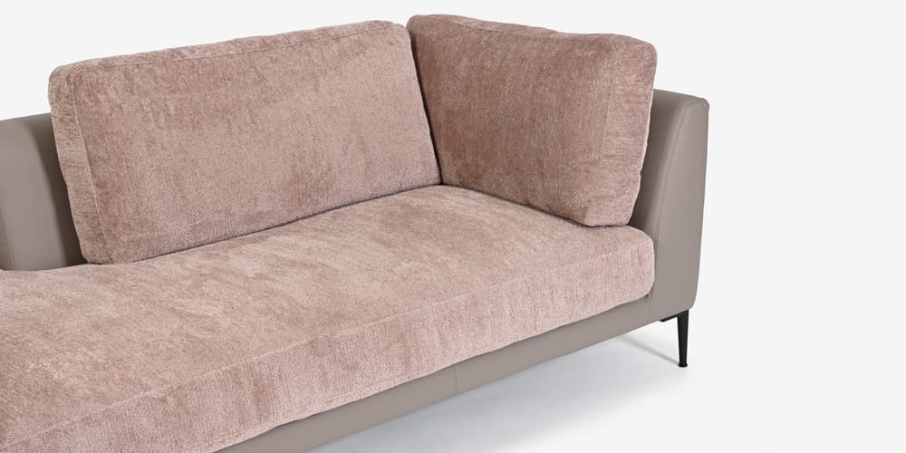 コーナーカウチソファ「メダ」座面シート寄りカット