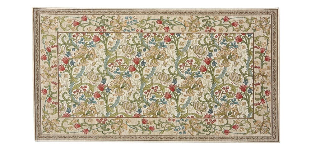 マット「ゴールデンリリーマイナー」アイボリーの67ｘ120cm