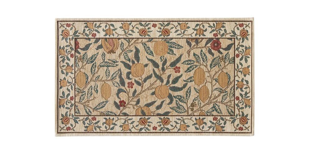 マット「フルーツ」イエローの45ｘ75cm