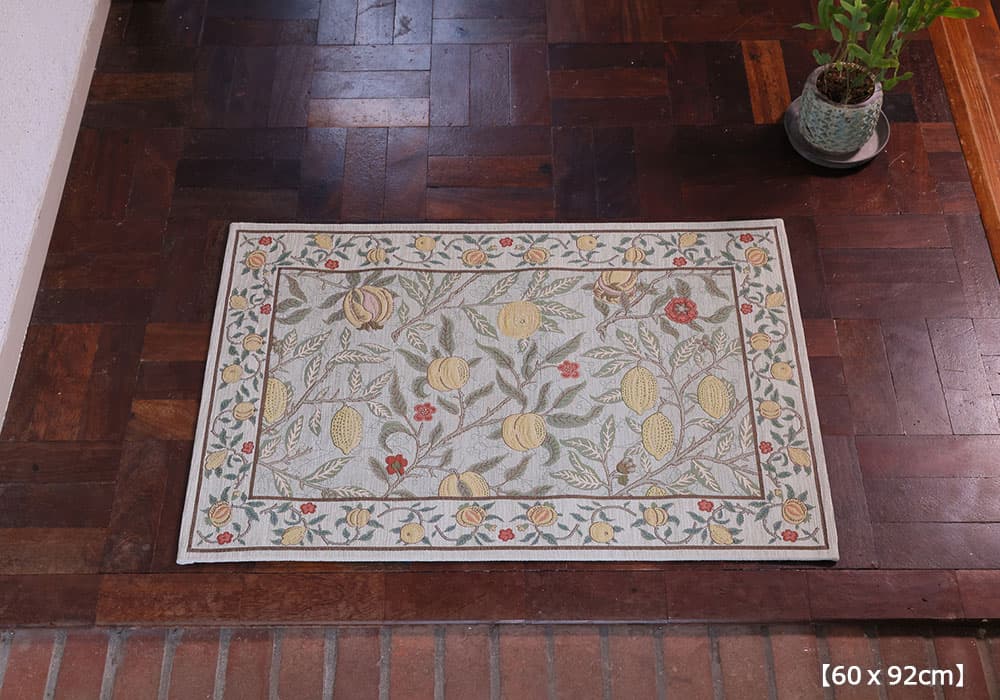 マット「フルーツ」グリーン60ｘ90cmの玄関マットイメージ