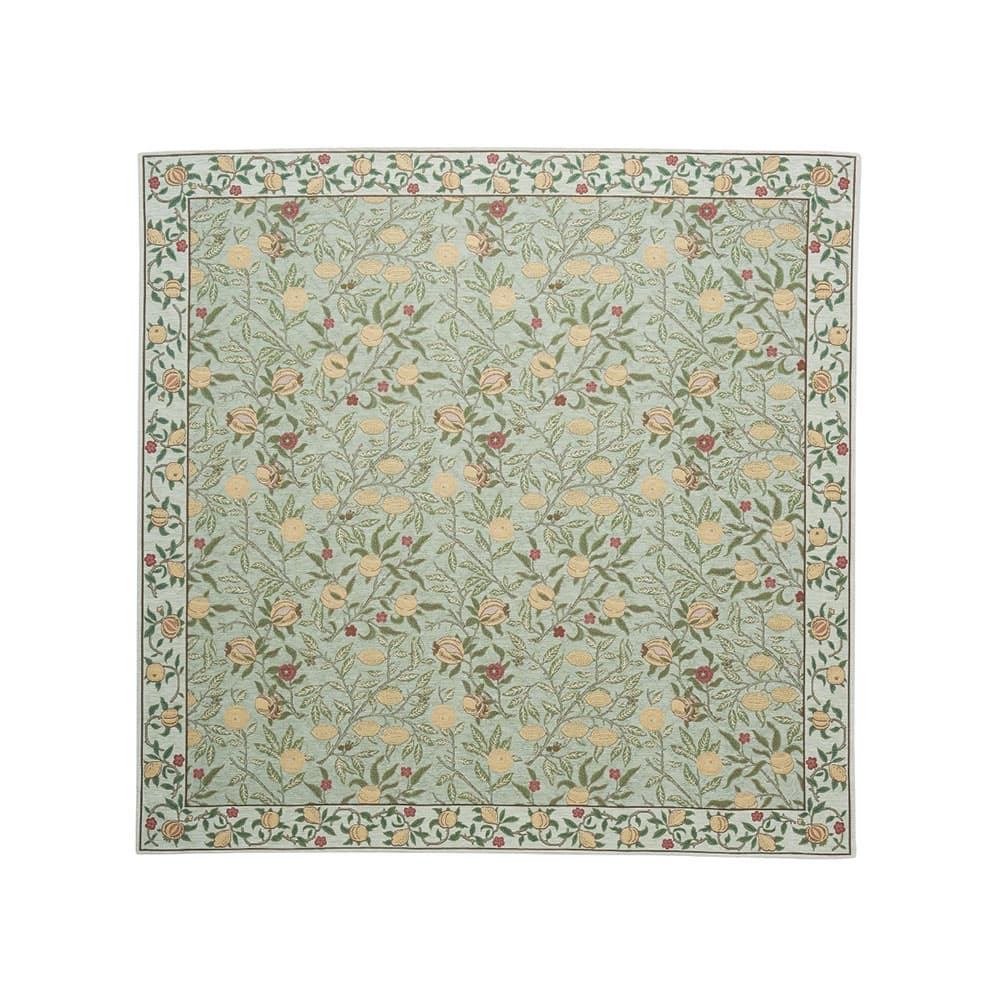 ラグ「フルーツ」グリーンの200ｘ200cm