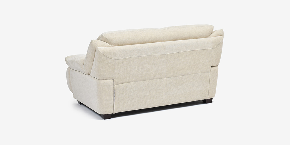 ラブソファ 2人掛け「オースチンKD」幅156cm 布#NDO 09 ベージュ色 背面画像