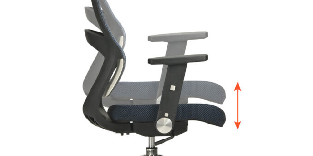 ガスシリンダー式座面高調節