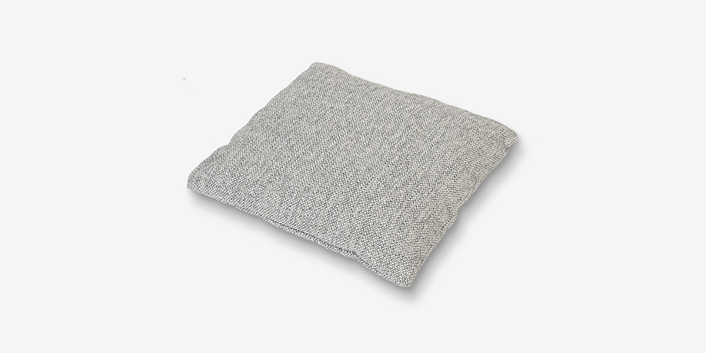 腰クッション「Nソロモン」布#B FE5 ライトグレー色：ウォッシャブル可能