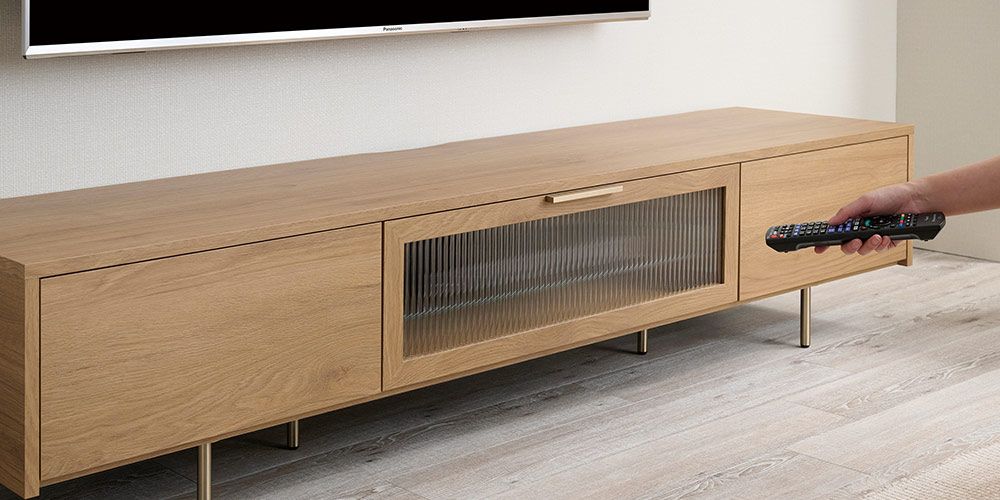 テレビボード「NWシリーズ」のモールガラスの画像