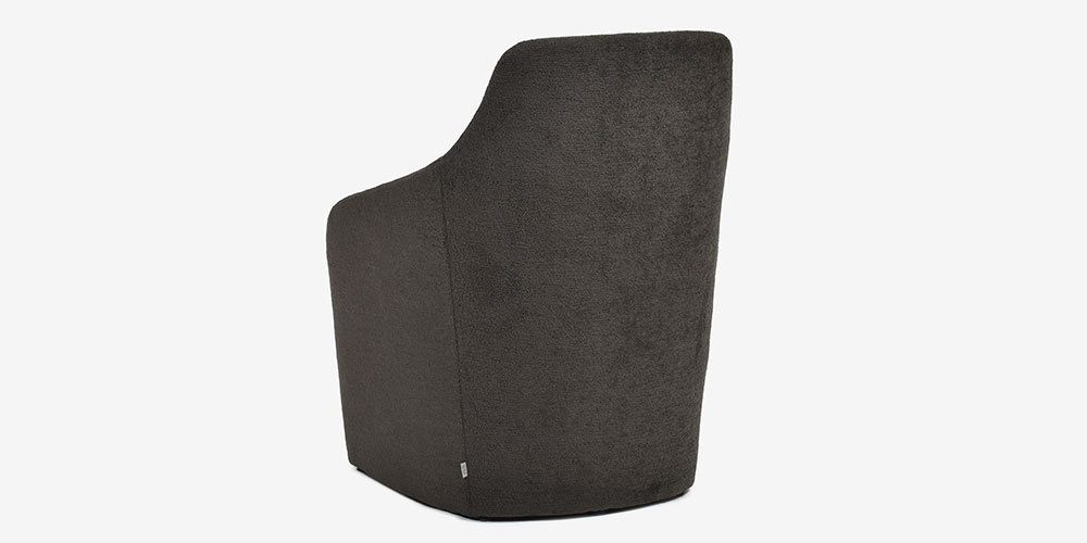 erba（エルバイタリア）アームチェア「アダ」布ブラウンの背面