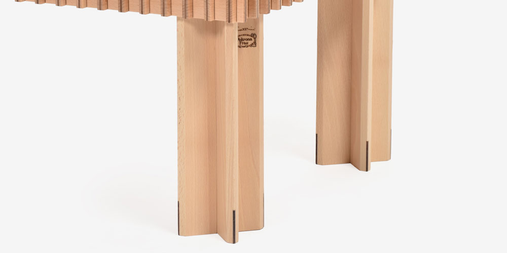 センターテーブル「kyoto」脚部アップ画像