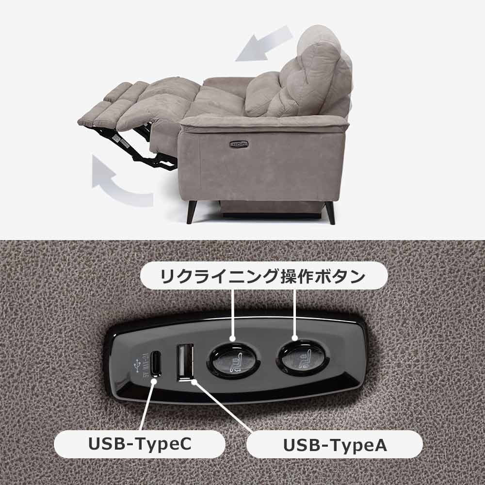 【備え付けリモコンアップ画像】USBポート付