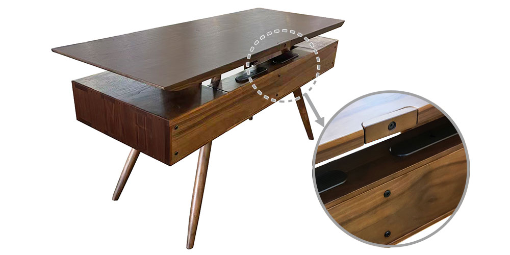 デスク「CREO クレオ」の背面