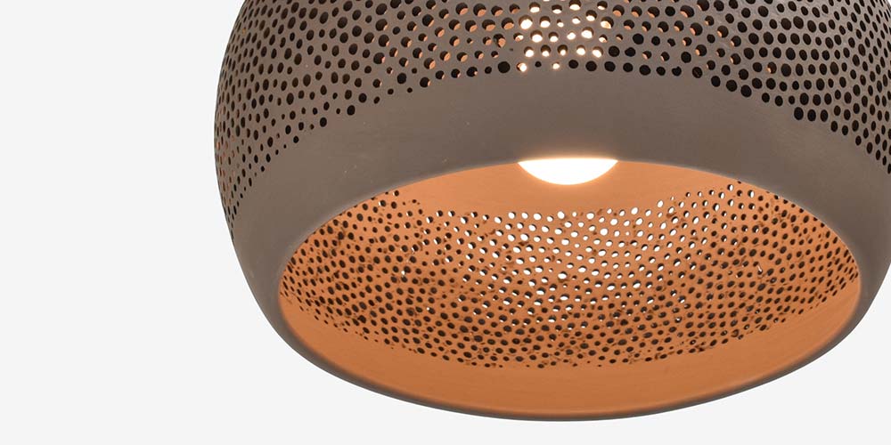 ペンダント「POT-SPONGE RO30CH」のセードデザイン