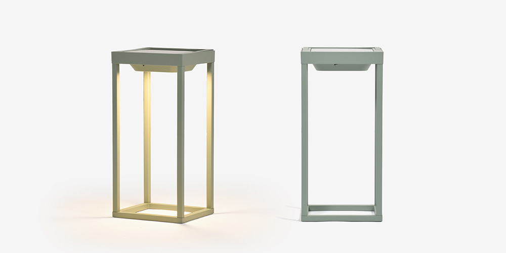 LEDポータブルスタンド「Home Solar」SGの点灯・消灯イメージ