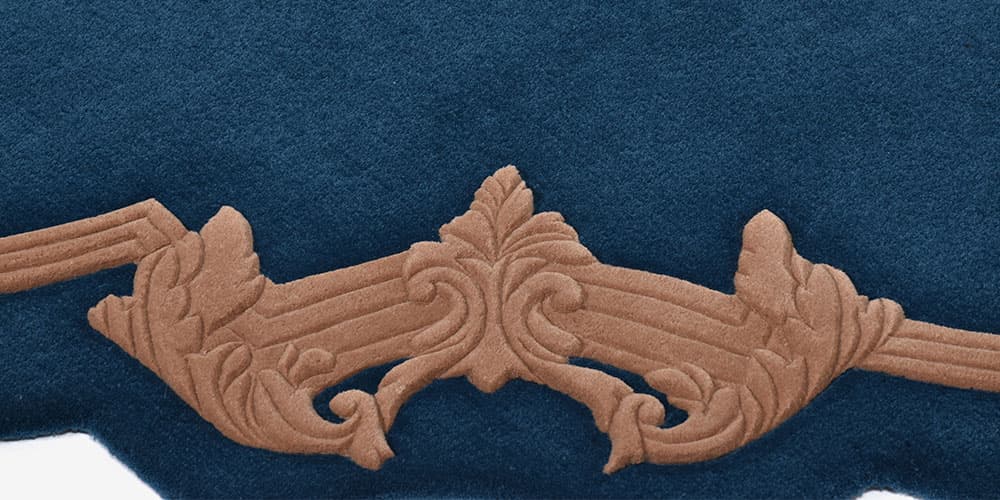 ラグ「STUCCO スタッコ Rタイプ」ウールパイルのアップ