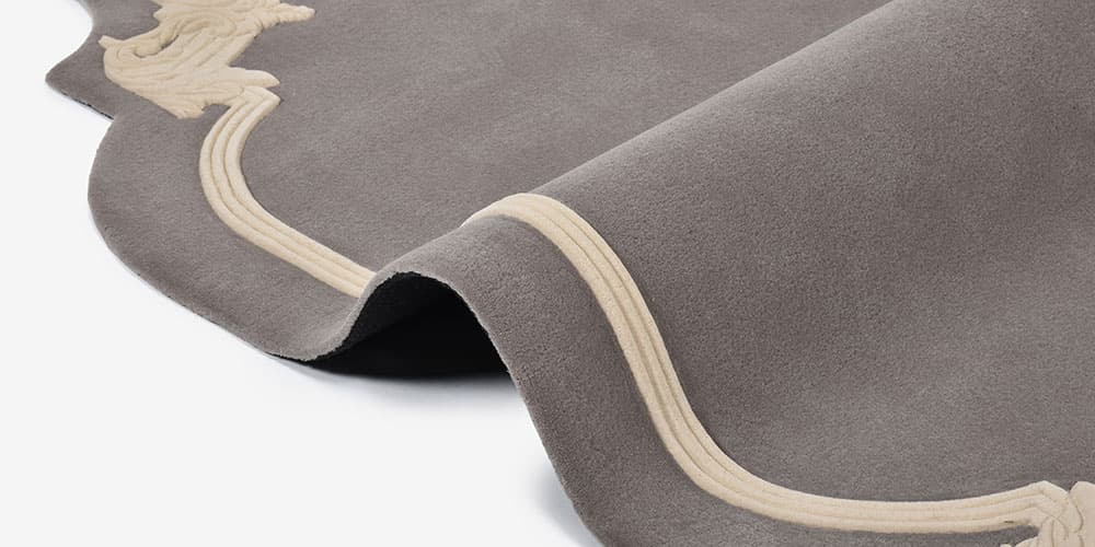 ラグ「STUCCO スタッコ Rタイプ」の厚みイメージ