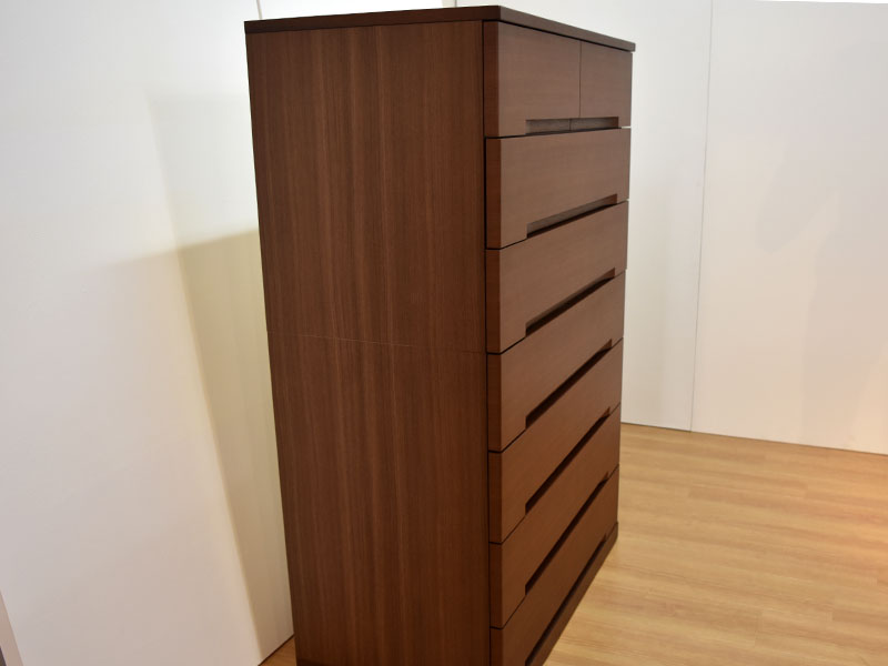 チェスト「ルーブル 30-7」幅85cm ウォールナット材【受注生産品】