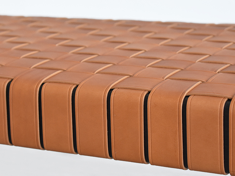 PoltronaFrau（ポルトローナ・フラウ）ベンチ「ブレラ」幅180cm 革キャメル色 #Saddle Extra Cammello