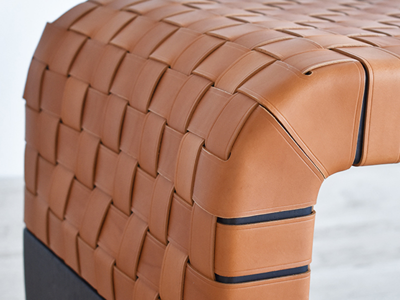 PoltronaFrau（ポルトローナ・フラウ）ベンチ「ブレラ」幅180cm 革キャメル色 #Saddle Extra Cammello