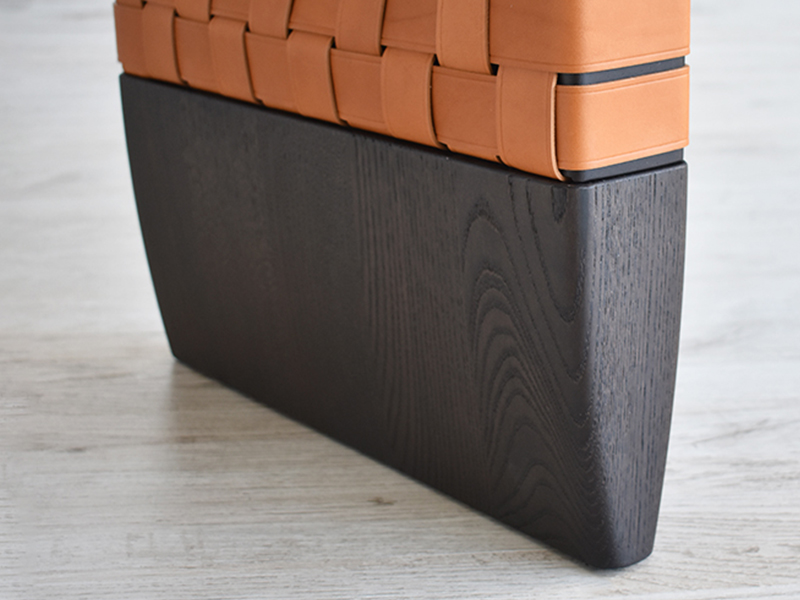 PoltronaFrau（ポルトローナ・フラウ）ベンチ「ブレラ」幅180cm 革キャメル色 #Saddle Extra Cammello